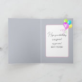 Verjaardagsmuis op een scooter kaart (Binnen)