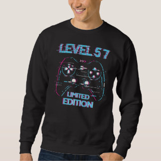Verjaardagsniveau 57 jaar gaming gebruikt trui