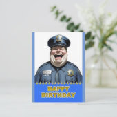 Verjaardagsofficier Briefkaart (Staand voorkant)