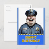 Verjaardagsofficier Briefkaart (Voorkant / Achterkant)