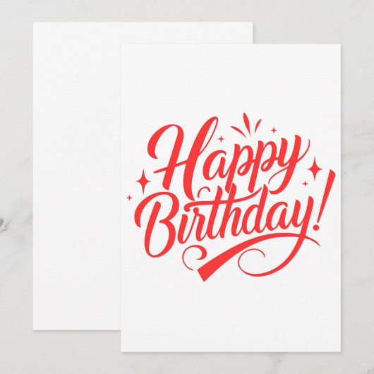 Verjaardagsontwerp – Perfect voor Kaarten (Voorkant / Achterkant)