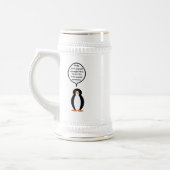 Verjaardagspak praten Ms. Penguin gepersonaliseerd Bierpul (Links)