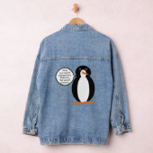 Verjaardagspak praten Ms. Penguin gepersonaliseerd Denim Jacket (Hangar)