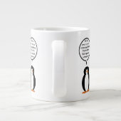 Verjaardagspak praten Ms. Penguin gepersonaliseerd Grote Koffiekop (Achterkant)