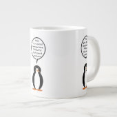 Verjaardagspak praten Ms. Penguin gepersonaliseerd Grote Koffiekop (Voorkant rechts)