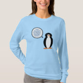 Verjaardagspak praten Ms. Penguin gepersonaliseerd T-shirt (Voorkant)