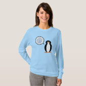 Verjaardagspak praten Ms. Penguin gepersonaliseerd T-shirt (Voorkant volledig)
