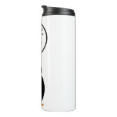 Verjaardagspak praten Ms. Penguin gepersonaliseerd Thermosbeker (Geroteerd rechts)