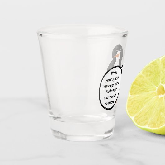Verjaardagspak Praten Ms. Penguin Shot Glas (Links)