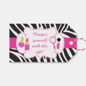 verjaardagspamper van Zebra Cadeaulabel (Voorkant (Horizontaal))