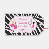 verjaardagspamper van Zebra Cadeaulabel (Voorkant (Horizontaal))