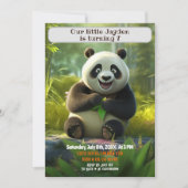 Verjaardagspanda Gepersonaliseerde Kinder naam Lee Kaart (Voorkant)
