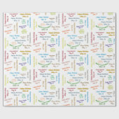 Verjaardagspapier 12 Mei Cadeaupapier (Vlak)