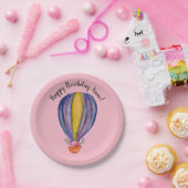 Verjaardagspapier Borden Hete Luchtballon Papieren Bordje (Feest)