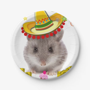 Verjaardagspapier Borden, Muizen Papieren Bordje