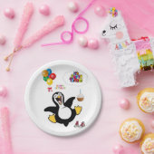 Verjaardagspapier Borden, Pinguïn Papieren Bordje (Feest)