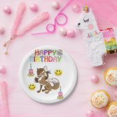 Verjaardagspapier Borden, Wolf Papieren Bordje (Feest)