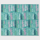 verjaardagspapier cadeaupapier (Vlak)