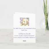 Verjaardagspapier Doll Teddy Kaart (Achterkant)