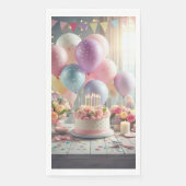 Verjaardagspapier Gastenhanddoeken Servet (Voorkant)