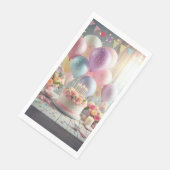 Verjaardagspapier Gastenhanddoeken Servet (Hoek)