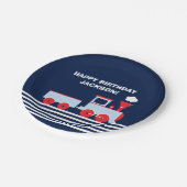 Verjaardagspapier Palte 7" Papieren Bordje (Gekanteld)