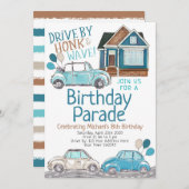 verjaardagsparade kaart (Voorkant / Achterkant)