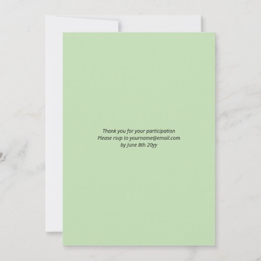 Verjaardagsparade met auto voor kind kaart (Achterkant)