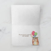 Verjaardagsparel in oesterschelp kaart (Binnen)