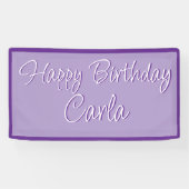 Verjaardagspartij Banner Decoratie - Aangepaste Na (Horizontaal)