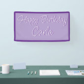 Verjaardagspartij Banner Decoratie - Aangepaste Na (Beurs)