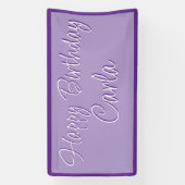 Verjaardagspartij Banner Decoratie - Aangepaste Na (Verticaal)