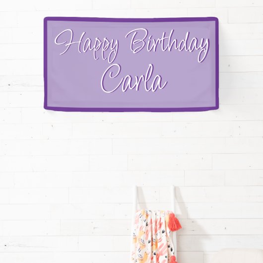 Verjaardagspartij Banner Decoratie - Aangepaste Na (Insitu)