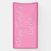 Verjaardagspartij Banner Decoratie - Aangepaste Na (Verticaal)