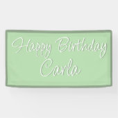 Verjaardagspartij Banner Decoratie - Aangepaste Na (Horizontaal)