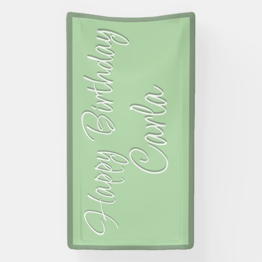 Verjaardagspartij Banner Decoratie - Aangepaste Na (Verticaal)