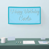 Verjaardagspartij Banner Decoratie - Aangepaste Na (Beurs)