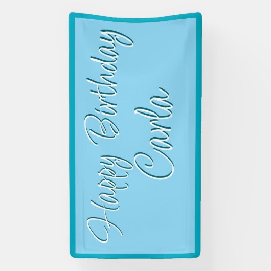 Verjaardagspartij Banner Decoratie - Aangepaste Na (Verticaal)