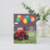 Verjaardagspartij Gepersonaliseerde Uitnodiging . (Staand voorkant)