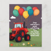 Verjaardagspartij Gepersonaliseerde Uitnodiging . (Voorkant)