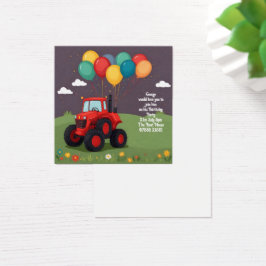 Verjaardagspartij Gepersonaliseerde Uitnodiging . Vierkante Visitekaartjes