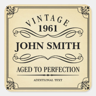  verjaardagspartij vierkante sticker