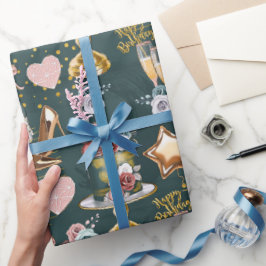 Verjaardagspatroon cadeaupapier