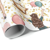 Verjaardagspatroon cadeaupapier (Rol Hoek)