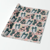 Verjaardagspatroon cadeaupapier (Uitgerold)