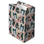 Verjaardagspatroon medium cadeauzakje (Achterkant Gekanteld)