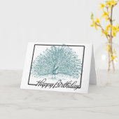 verjaardagspauw kaart (Gele Bloem)