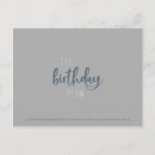 Verjaardagsplan: Briefkaart (Voorkant)