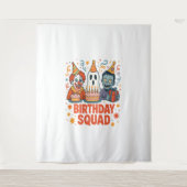 Verjaardagsploeg Halloween Griezelfiguur Clown Gee Wandkleed (Voorkant)