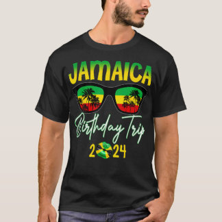 Verjaardagsploeg Jamaica 2024 Mannen Vrouwen Feest T-shirt